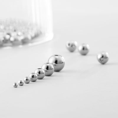 White Gold Plated Beads, Gold Spacer Beads, 14k gold round beads,3mm/4mm/5mm/6mm, Spacer Beads For Jewelry making