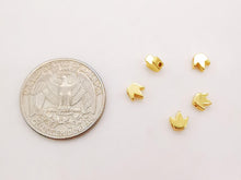 Load image into Gallery viewer, 10PCS- 5mm Gold Spacer Beads, 18K Gold Plated , Dainty Bracelet Necklace Making Beads, Jewelry Finding S223