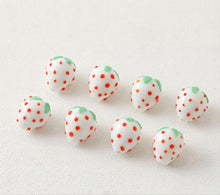 Load image into Gallery viewer, Creamy Pink/White Strawberry Glaze Beads, 14mm, Glaze Loose Beads for Jewelry Making, Bracelet DIY Beads Finding GZ074