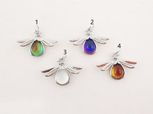 Load image into Gallery viewer, Dainty Firefly Charm, CZ Pave Flying Pendant, Drop Crystal Multi Color, 18K Gold Plated, Necklace Pendant Findings S20292