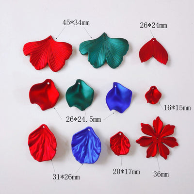 10pcs Cute Petals Flower Pendant, Resin Pendant for Jewelry Making, DIY Beads Finding MY108