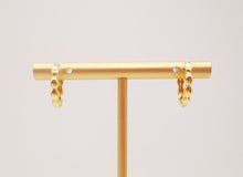 Load image into Gallery viewer, 10pcs Gold Ear Hoops, 16mm, 18K Gold Plated Leverback Earrings, Huggie Hoops Earring S1068