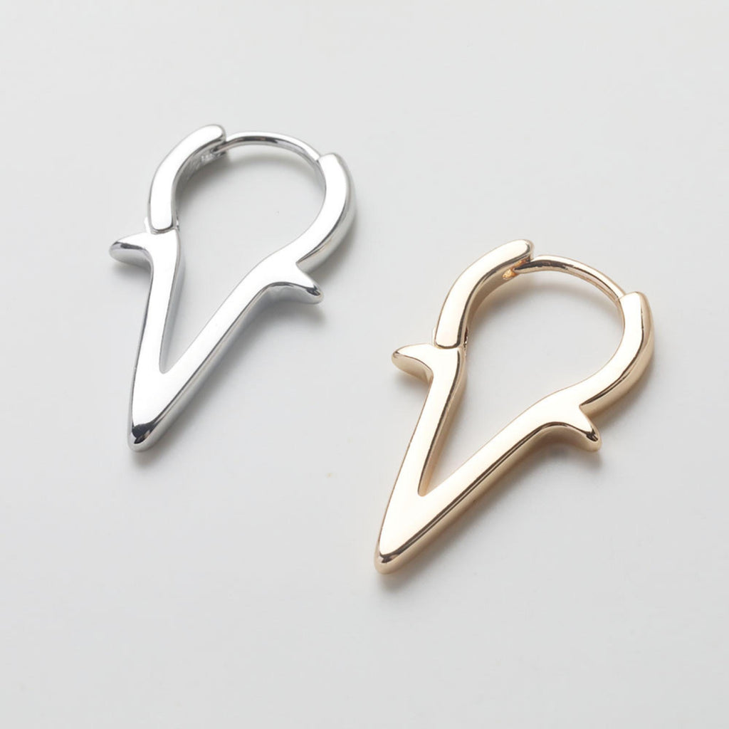 Colección de aros, pendientes de uso diario, aros minimalistas, forma de U, chapados en oro de 14 quilates, fornitura para aros Huggie, aros de plata GZ721