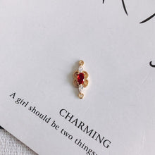 تحميل الصورة إلى عارض المعرض، 4 قطع من موصلات بوهو مرصعة بأحجار الزركون المكعبة، قلادة من الكريستال، قلادة سوار، مطلية بالذهب الحقيقي عيار 14 قيراط، نتائج المجوهرات MY053-F024