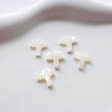 Load image into Gallery viewer, Cocos Shape White Mother-of-Pearl, MOP Shell Pendant, Carved White Nacre, Shell Charm, Mother of Pearl Jewelry Making Findings RY010