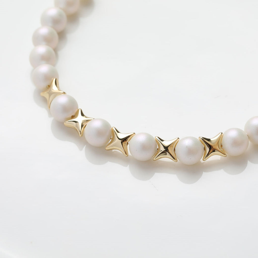 Star Spacer Beads, 14K Gold Plated, Silver, Dainty Earring Making Beads, Jewelry Finding GZ402-SC001