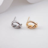 Knotted Earring Post Earrings, Gold/Silver Earring Post, Hypoallergenic, Earring Findings, Handmade Earring Supplies ZX251