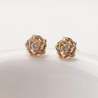 Flower Earring Post with loop, 14K Gold/Silver, S925 Silver Pin Nickel Free Earrings, Flora Ear Stud with Loop GZ754