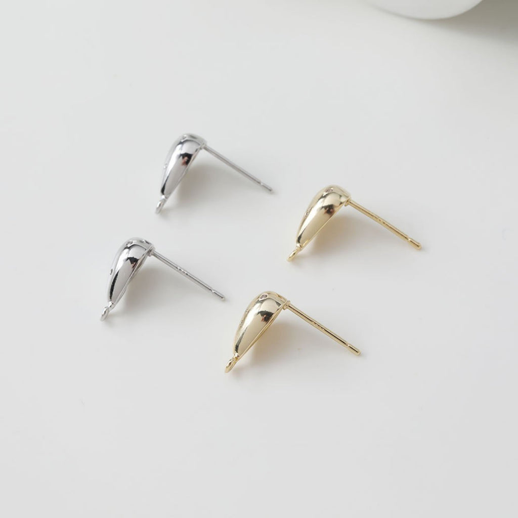 قرط متدلي غير منتظم، ذهب/فضة عيار 14 قيراط، أقراط فضة S925 خالية من النيكل، قرط دائري مع حلقة BB122-D0400