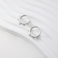 Load image into Gallery viewer, Multi-loop Earring Hoop, Gold Plated Huggie Hoop Earring with Loop, Huggie Hoops DIY Earring  Findings,Handmade Earring Supplies D0102