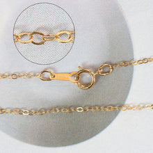 Load image into Gallery viewer, 16/18 inch-14K Gold Filled Finished Chain- 1.25mm Flat Cable Chain with Spring Clasp, Ready for Wear, Finished Oval Chains, B003