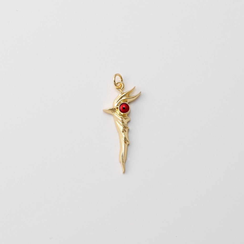 Scepter Pendant, Woodpecker Charms, Enamel Animal Charms, 18K Gold Plated Birds Pendants, For Necklace Making, Jewelry Findings S1434