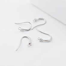 Cargar imagen en el visor de la galería, Alambres para aretes chapados en oro de 14 quilates, ganchos para aretes con pavé cúbico, sin níquel, ganchos para pez, alambres para aretes para hacer joyas ZX296