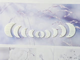 10pcs Moon Shape White Mother-of-Pearl, MOP Shell Pendant, White Nacre, Ox Horn Shell Charm, Shell Jewelry Making Findings RY061