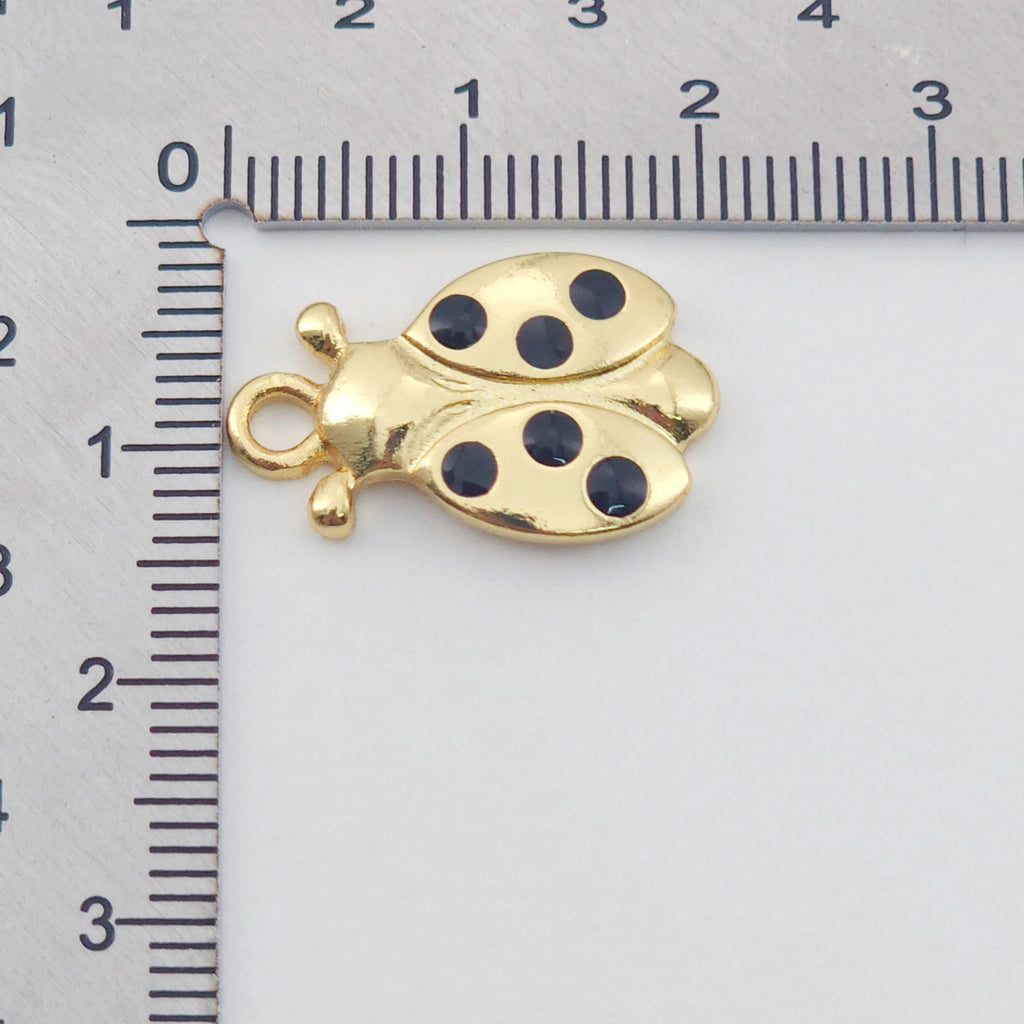 Building Charm, 18K Gold Plated Pendant, Flying Animal Charm, Necklace Jewelry Finding S1162