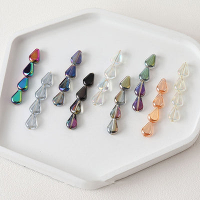 Drop Glaze Beads, 10.6m, Teardrop Glass Crystal Beads for Jewelry Making, Bracelet DIY Beads Finding GZ537