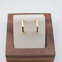 Cargar imagen en el visor de la galería, Pendientes en forma de C con aro, oro y plata de 18 quilates, sin níquel, con aro, hipoalergénicos, ZX200