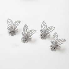 Load image into Gallery viewer, Bee Pendant Setting, 14k Gold/Silver Plated, Tail Pendant Setting For Jewelry Making, Half Drilled Pearl Mounts GZ233