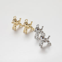 Load image into Gallery viewer, Balloon Dog Charm, Animal Pendant Puppy Charm,14K Gold Plated Pendant, Necklace Bracelet Making Charm, Jewelry Findings GZ263