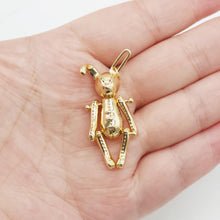 تحميل الصورة إلى عارض المعرض، حُلي أرنب ثلاثية الأبعاد، قلادة أرنب مطلية بالذهب/الفضة عيار 18 قيراطًا، 42 مم، قلادة حيوان، حُلي قلادة، قطع مجوهرات S20355
