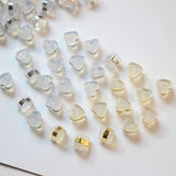 20PCS Heart Ear Nuts, Gold Plated Earring Backs, Rubber Earring Stoppers, Wholesale Earring Findings ZZ023-ZX7045