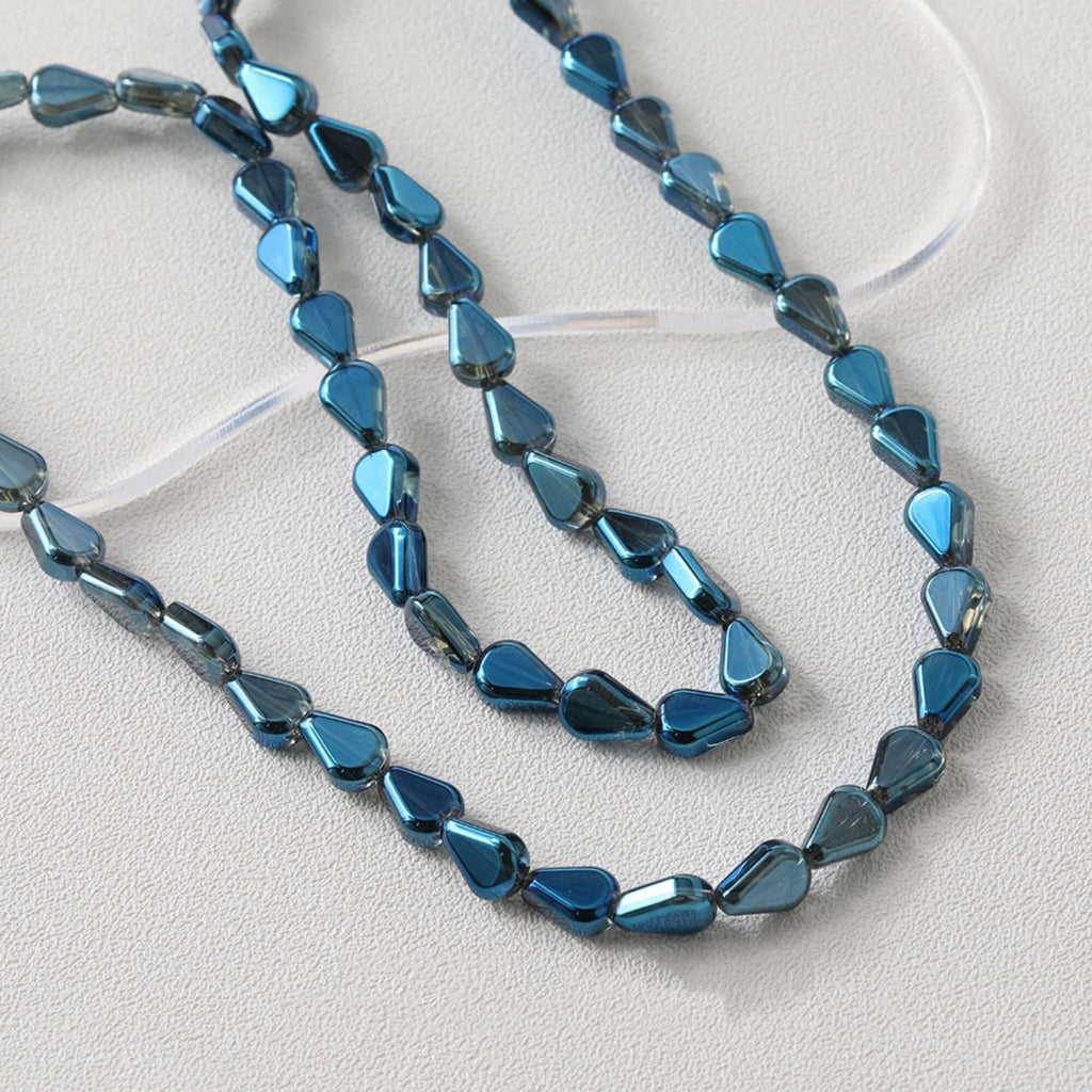 Drop Glaze Beads, 10.6m, Teardrop Glass Crystal Beads for Jewelry Making, Bracelet DIY Beads Finding GZ537