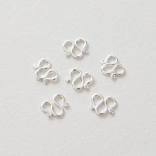 Load image into Gallery viewer, 5PCS- M Hook Clasps, 18K Gold Plated W Clasp, S Clasps, 9x10mm, Necklace Bracelet Making Clasp, Jewelry Findings JG054