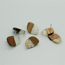 Load image into Gallery viewer, 10PCS Geometric Wooden Earring Findings, Nickel Free, Earring Finding PS028-JT003