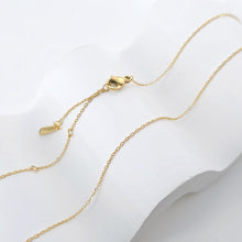 Load image into Gallery viewer, Adjustable 14K Finished Necklace Chain, Oval Cable Necklace, 316L Stainless Steel, Oval Chain, Ready to Wear, 54cm/21 inch, JR004