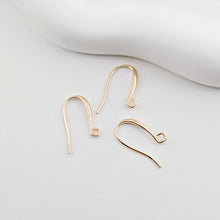 Load image into Gallery viewer, Fish Hooks, 18K Gold Plated Ear Wires, Gold Earring Earring Hooks, Ear Wires for Jewelry Making ZX260