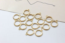 Load image into Gallery viewer, OT Toggle Clasps, One Set, 14K Gold Plated OT Buckle, 14k Gold/Silver, Necklace Closure, Connectors Clasps GZ217