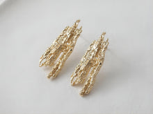 Load image into Gallery viewer, Irregular Ear Post With Loop, S925 Silver Ear Pin Nickel Free Earrings, Gold/Silver Ear Stud, Hypoallergenic Earring Findings G0022-D0313