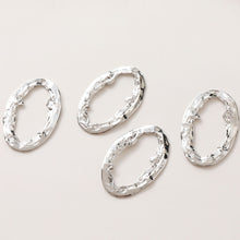 Cargar imagen en el visor de la galería, Colgante calado irregular, chapado en oro y plata de 14 quilates, para collar, para bisutería, JG013