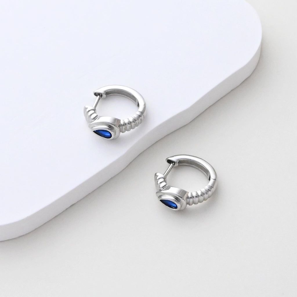 Twisted Teardrop Earring Hoops, Gold Plated Huggie Hoop Earring, CZ Leverback Earring, DIY Earring  Finding, Handmade Earring Supplies S1404