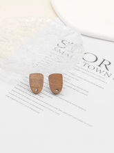 Load image into Gallery viewer, 4PCS Wood Earrings, Horseshor Shape Wooden Earrings for women, Nickel Free, Geometric Statement Earrings Finding   JT924