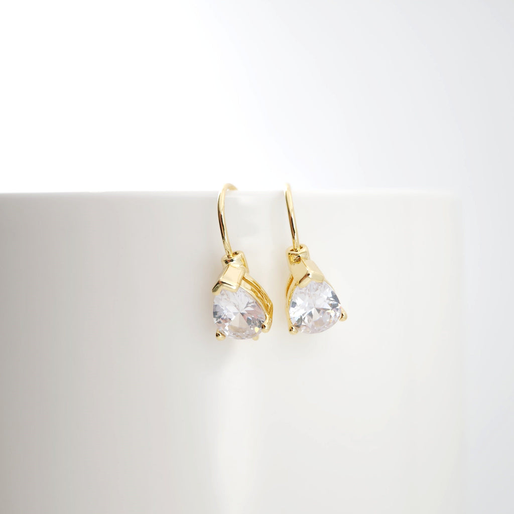 Alambres para pendientes chapados en oro de 18 quilates, ganchos para pendientes con pavé cúbico, sin níquel, ganchos para pez, alambres para joyería D0176