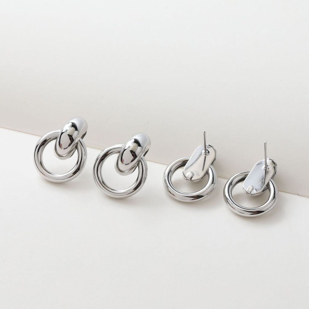 14K Gold Round Post Stud, S925 Silver Pin, Openwork Round Stud Earring Nickel Free, Hypoallergenic Earring Findings bb093