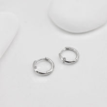 Load image into Gallery viewer, Star Ear Hoops, Round Hoops, 14mm, 18K Gold Plated Leverback Earrings, Huggie Hoops Earring D0510