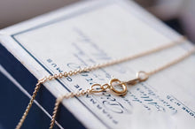 Load image into Gallery viewer, 16/18 inch-14K Gold Filled Finished Chain- 1.25mm Flat Cable Chain with Spring Clasp, Ready for Wear, Finished Oval Chains, B003