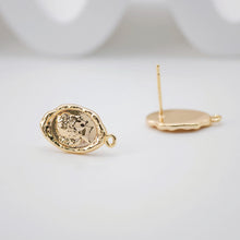 Load image into Gallery viewer, 4pcs Elizabeth Earring Post With Loop, S925 Silver Ear Pin Nickel Free Earrings, Hypoallergenic Earring Findings ZX045