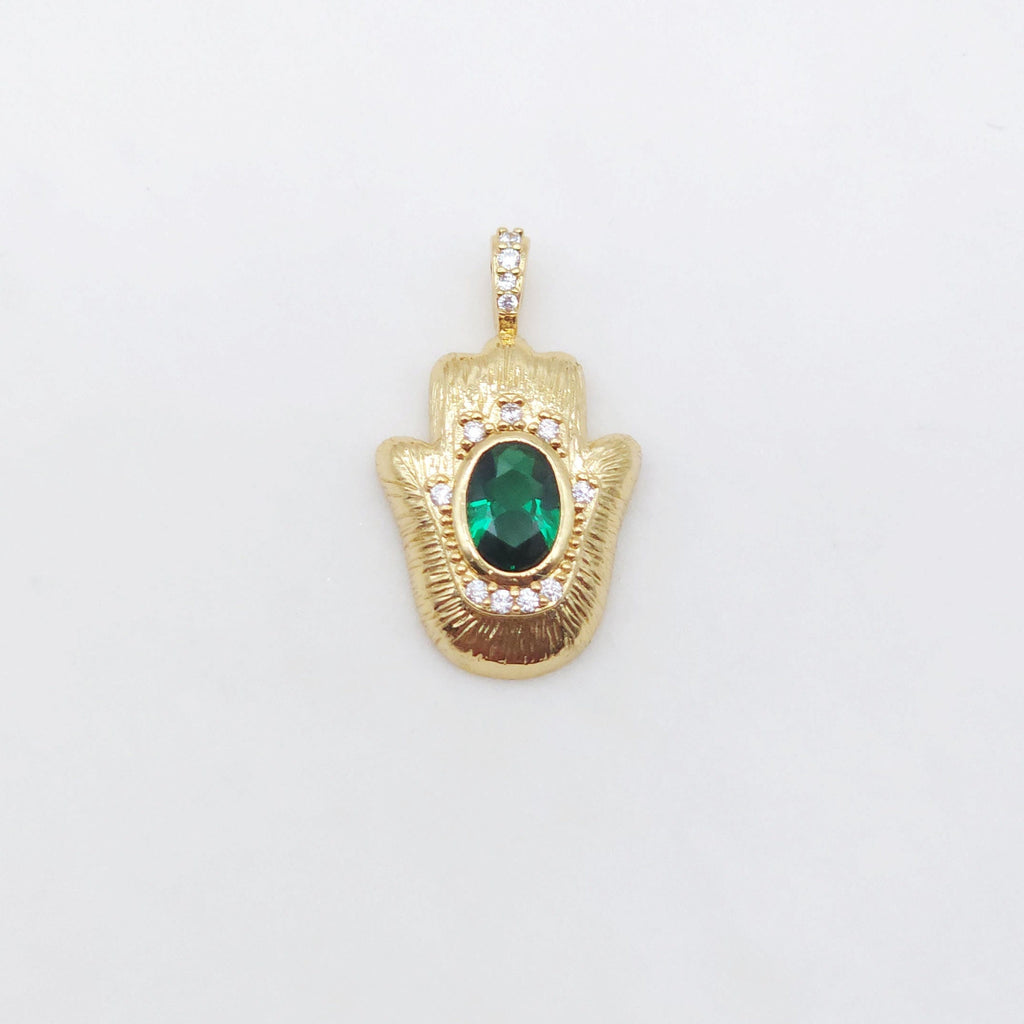 Textured Cubic Pave Pendant, 18K Gold Plated, Star/Moon/Oval/Roumd/Flower/Hand/Heart, Jewelry making supplies S20499