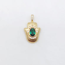 Load image into Gallery viewer, Textured Cubic Pave Pendant, 18K Gold Plated, Star/Moon/Oval/Roumd/Flower/Hand/Heart, Jewelry making supplies S20499