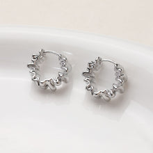 Load image into Gallery viewer, 14K Gold Plated Fold Earring Post with loop, Gold Ruffles Post, for Jewelry Making GZ386-D0310