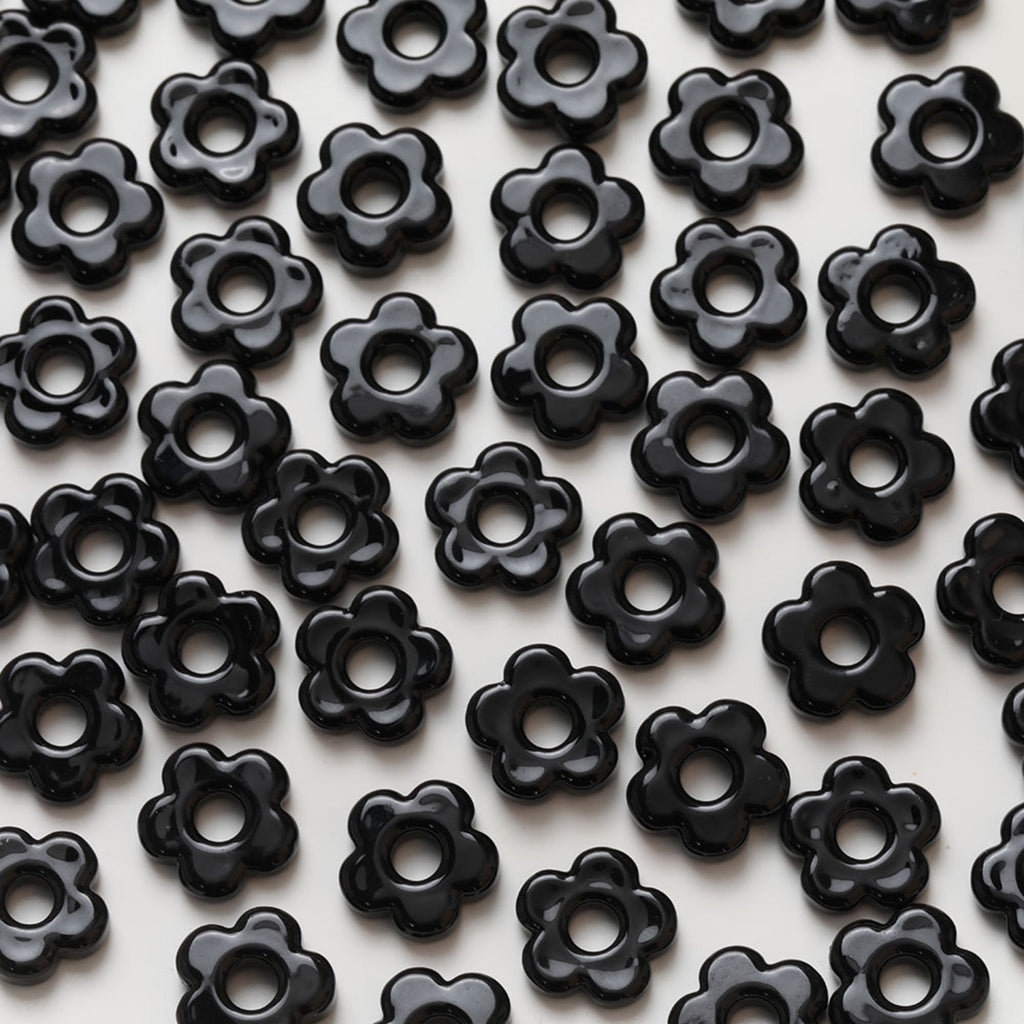 Flowers Glaze Beads, 15.8mm, Glaze Loose Beads for Jewelry Making, Bracelet DIY Beads Finding GT077