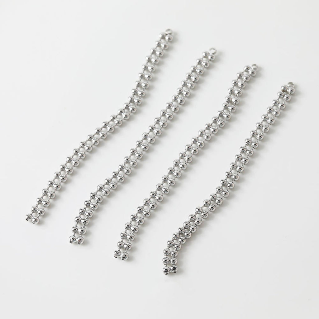 Gold Beads Chain Tassel Pendant, Beads Chain Charm, 18K Gold Plated Earring Chain Pendant, Earring Findings GZ173