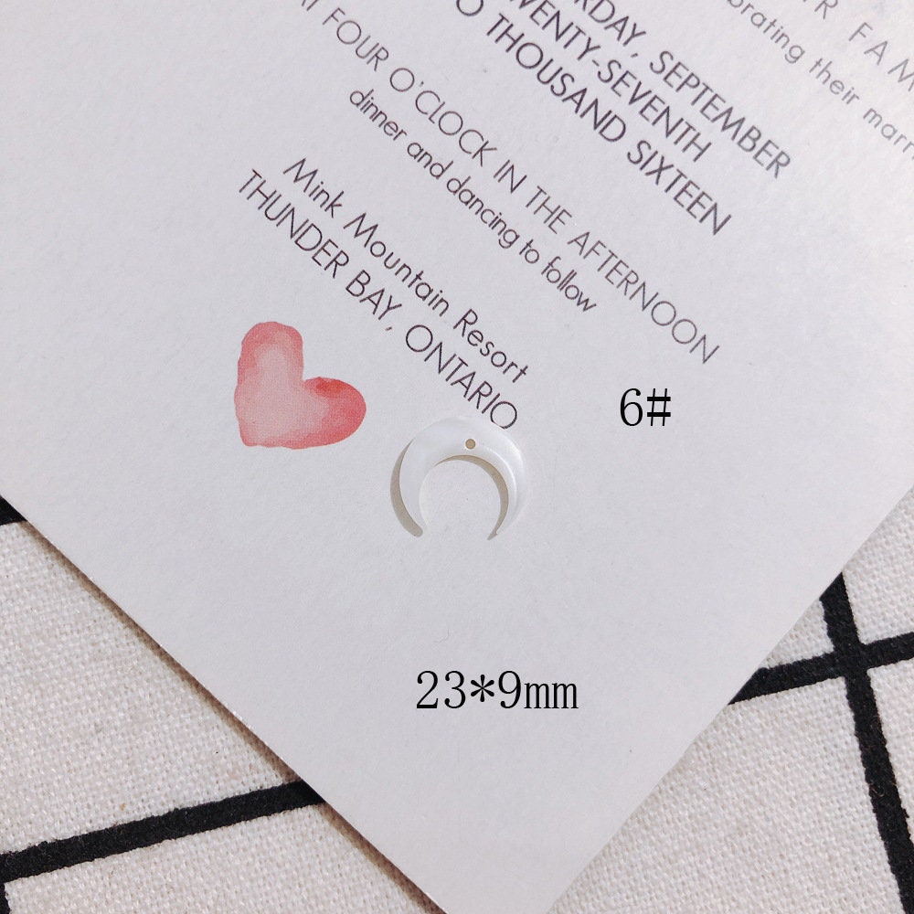 10 colgantes de concha en forma de hoja, dijes de concha, accesorios para aretes y bisutería MY086