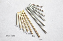 Load image into Gallery viewer, 10pc Long Bar Pendant, 18K Gold Plated Bar Charm, 2cm,2.5cm,3cm,3.5cm,4cm, 5cm, Earring Making Findings GZ177-ZX7016