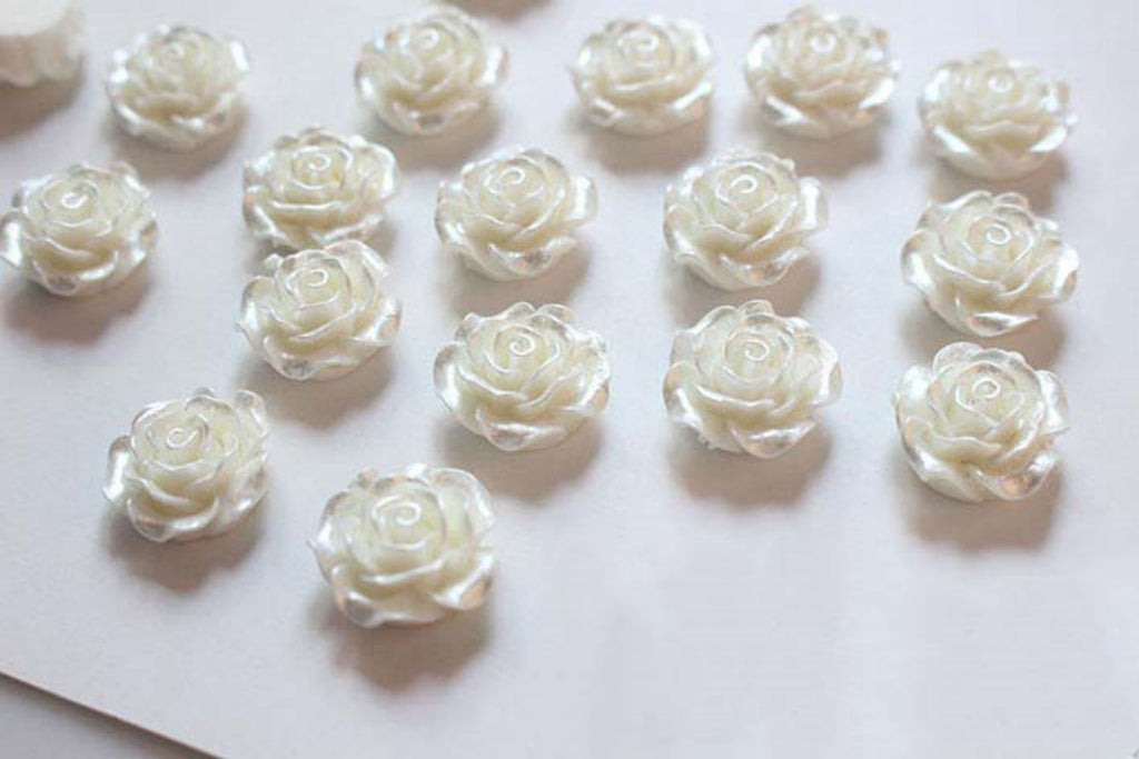 10 قطع من قلادة زهرة الأكريليك البيضاء، قلادة زهرة، 19 مم، 25 مم، سحر قطرة الأكريليك لصنع المجوهرات، العثور على الخرز بنفسك GZ301