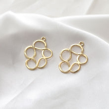 Load image into Gallery viewer, 10pcs Irregular Openwork Pendant, Niche Style Charm, 18K Gold Plated Charm, Necklace Pendant GZ281