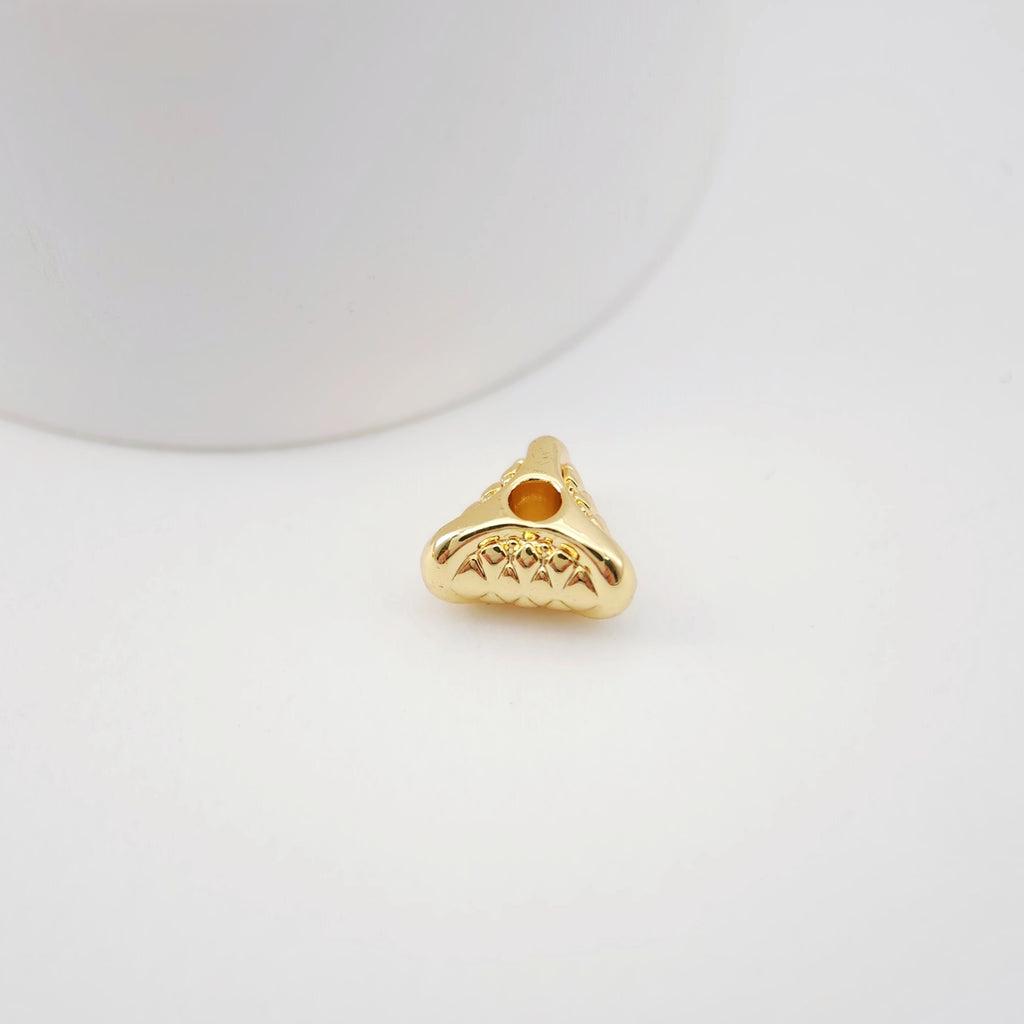 10pcs Spacer Beads Collection, 18K Gold Plated, Round Beads, Dainty Jewelry Making Beads, Jewelry Finding S1179